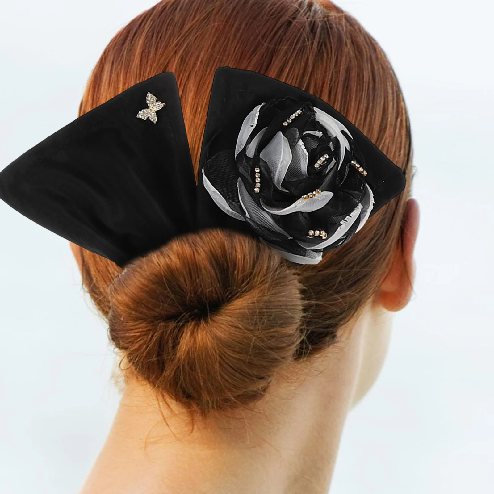 

4Pcs Flower Hair Bun Makers Elegant Lazy Bun Shapers for Women Girls Decorative Hair Accessories for Styling Lazy Curler