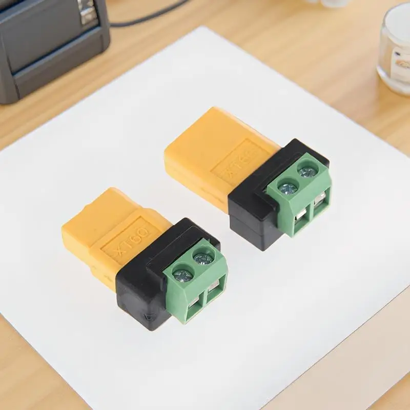 

Easy-to-Use XT60 Male Female to 2Pin Terminal Adapter, Perfect for UAV Balance Charger and Solar Panel Model Devices