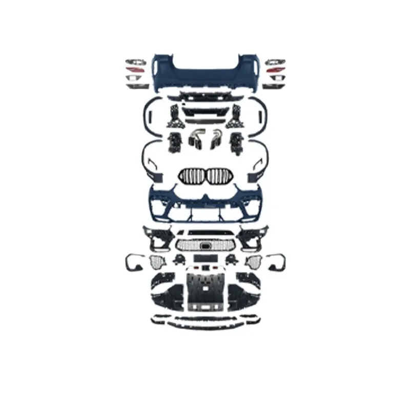 Front Bumper Body Kit FOR 2020-2022 BMW X6 G06-X6M, Stylish Exterior Upgrade, High-Quality ABS Material, Easy Installation