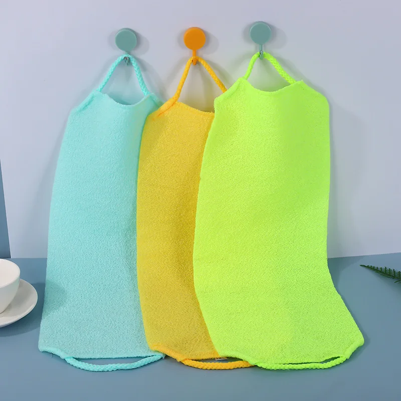 Colorful Exfoliating Rubbing Bath Towel Washcloth Elastic Shower Body Scrub Cleaning Massage Bath Towel Body Washing Clean Towel