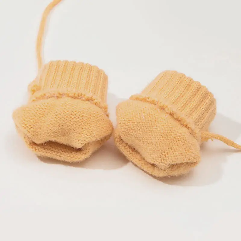 Nieuwe 1-4Y Kinderhandschoenen Winter Baby Pluche Koraal Handschoenen Peuter Volledige Vingers Leuke Wanten Warme Winddichte Handschoen Voor Jongens Meisjes