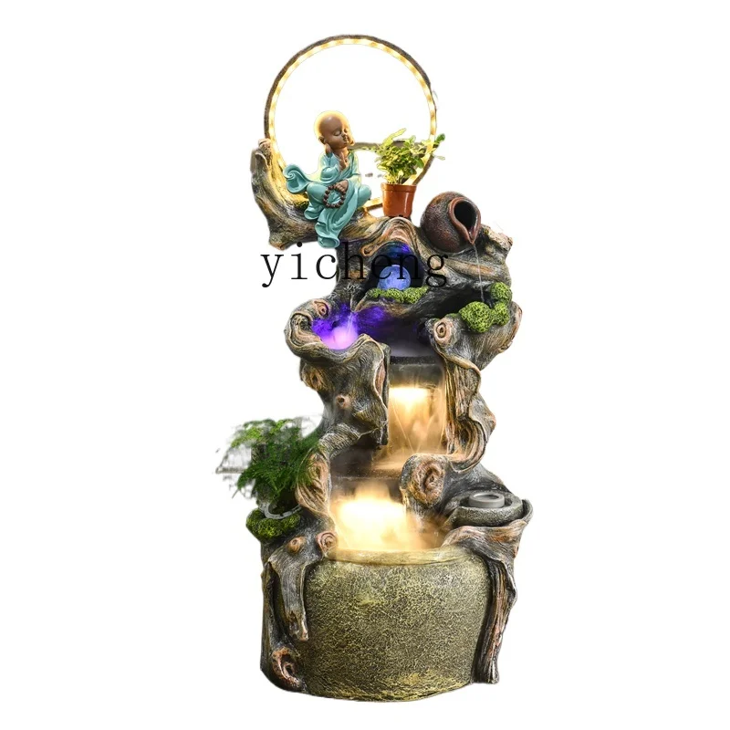 

XL Chinese Style Water Fountain Humidifier Housewarming Waterscape Decorations Floor Ornaments