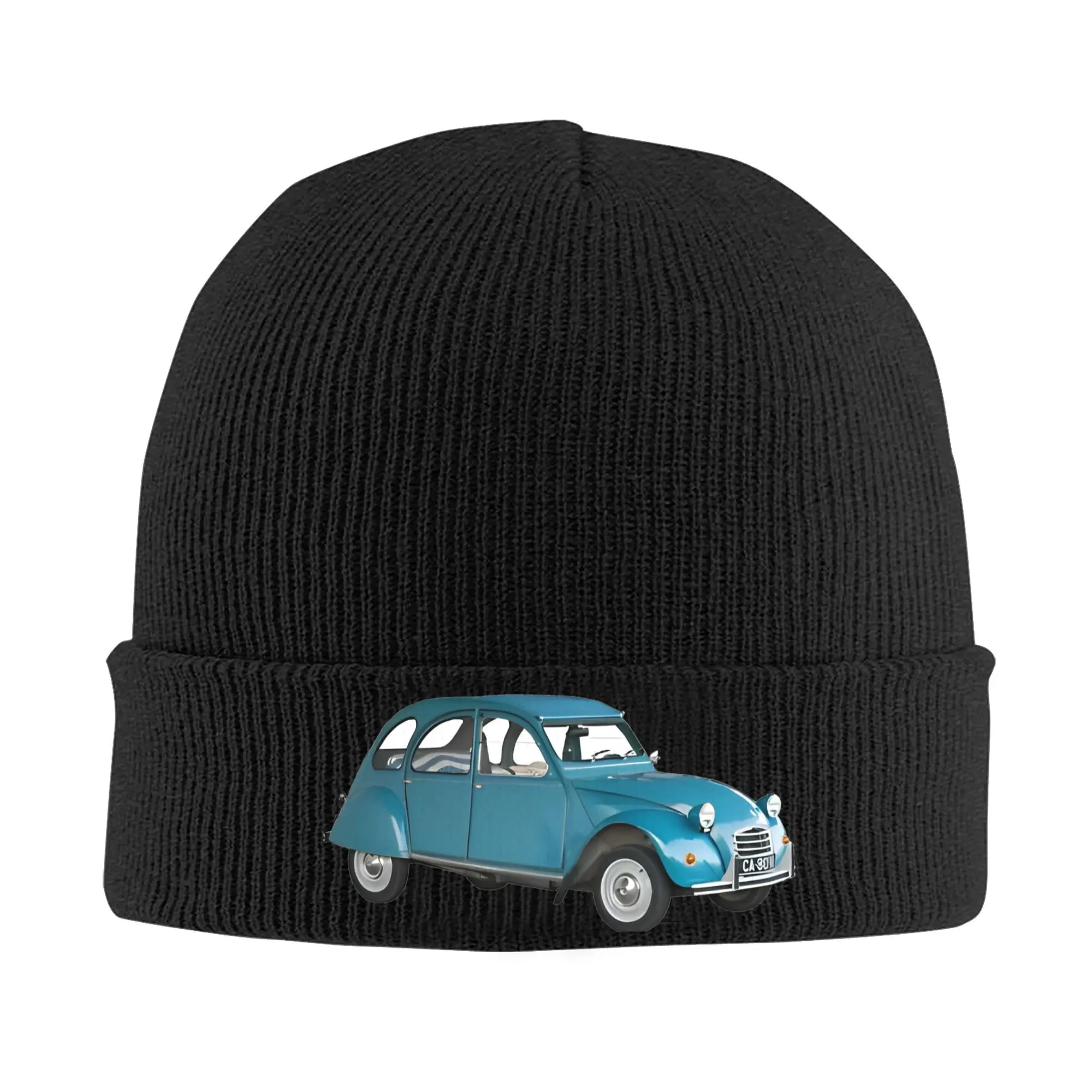 

Мужская и женская шапка Citroen 2CV Merch, теплая зимняя вязаная шапка, вязаная шапка