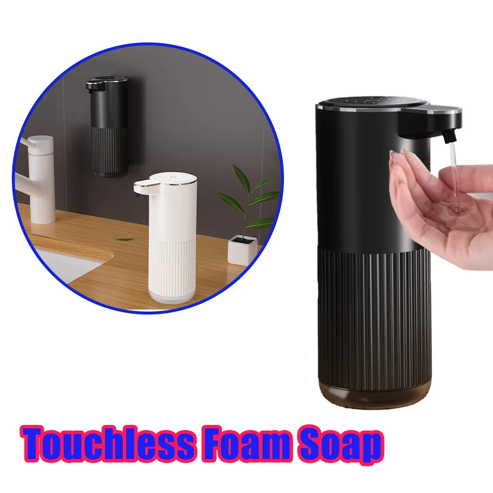 

Rechargeable Touchless Foam Soap Dispenser Wall Mounted Liquid Hand Soap Dispenser Kitchen Bathroom Dish Soap High Capacity USB
