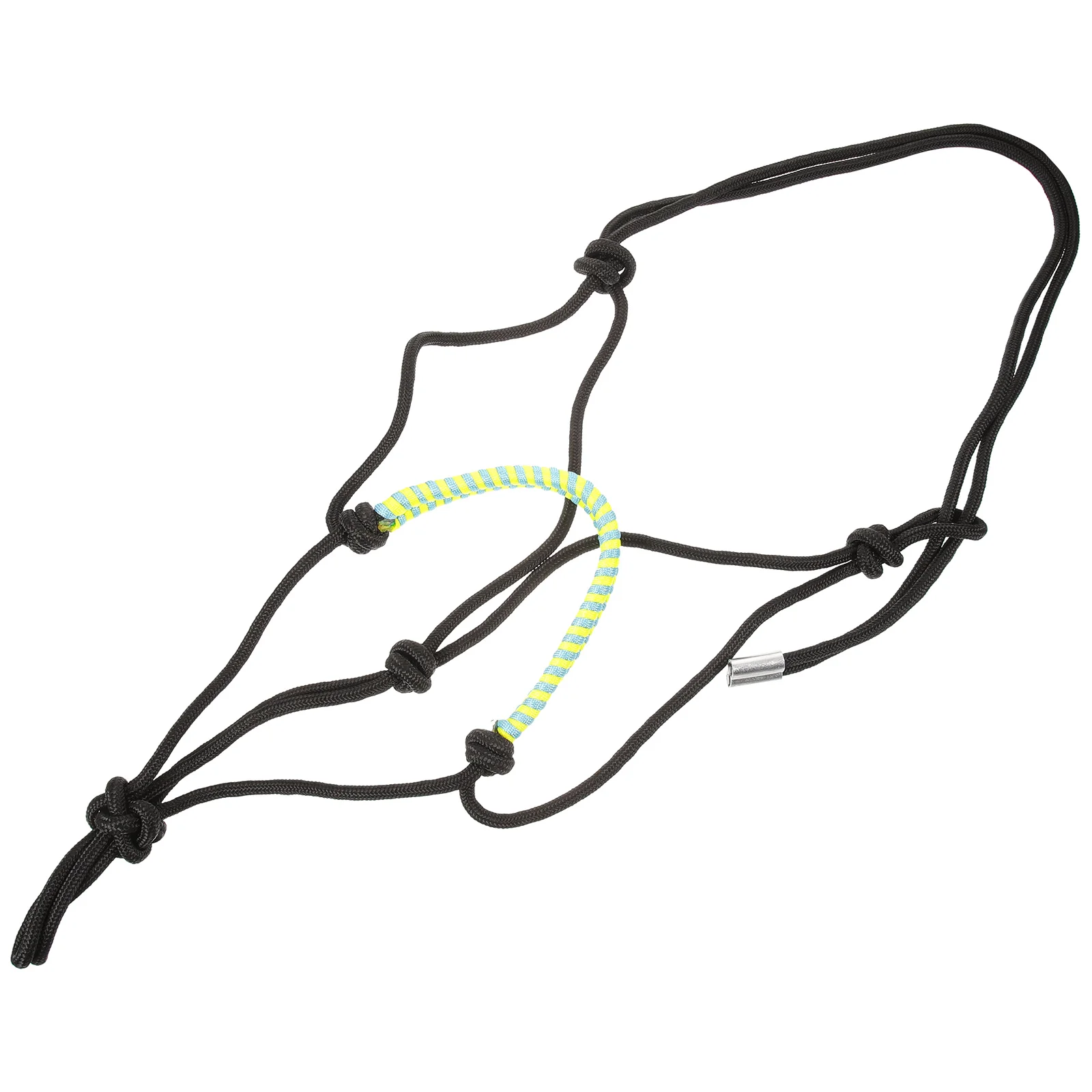 

1pcs Horse Head Rope Halter Collar Adjustable Weanling Equipment Show Training Professional Supply Portable Fully Braided Bridle