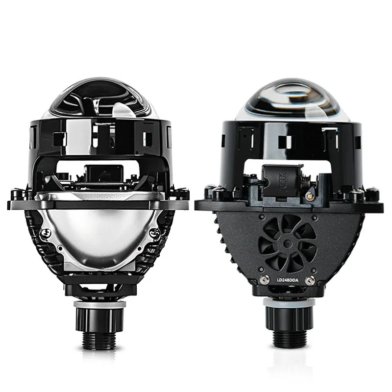 

3 Inch Bi LED Projector Lens H4 H7 H11 Car Headlight Retrofit 12V 55W 6000K Hi Lo Beam 18000Lm