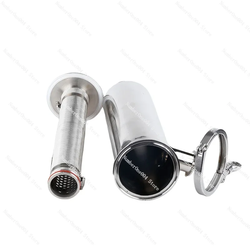 

304 Stainless Steel Quick Loading Angle Filter Sanitary Grade Clamp Chuck Welding Right Angle Pipe Filter