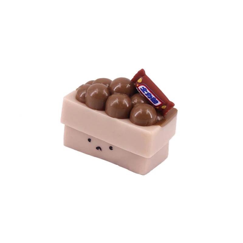 Carino simulazione cibo gioca torta di castagne giocattolo a rimbalzo lento giocattoli antistress per bambini adulti Fidget Toys bomboniere