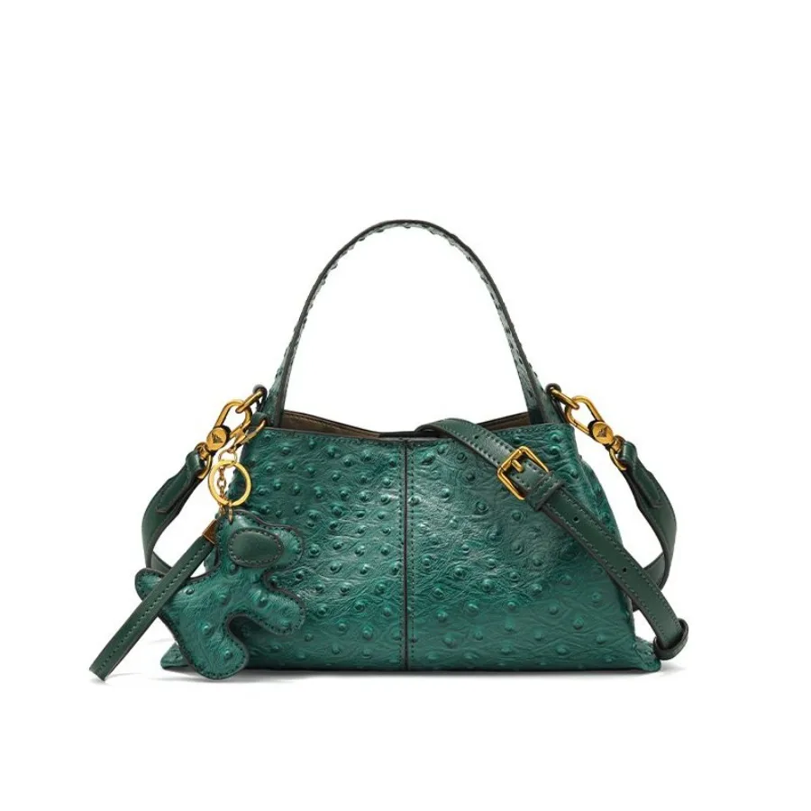 

Senior sense of niche light luxury ostrich grain handbag female new fashion hundred temperament shoulder crossbody bag