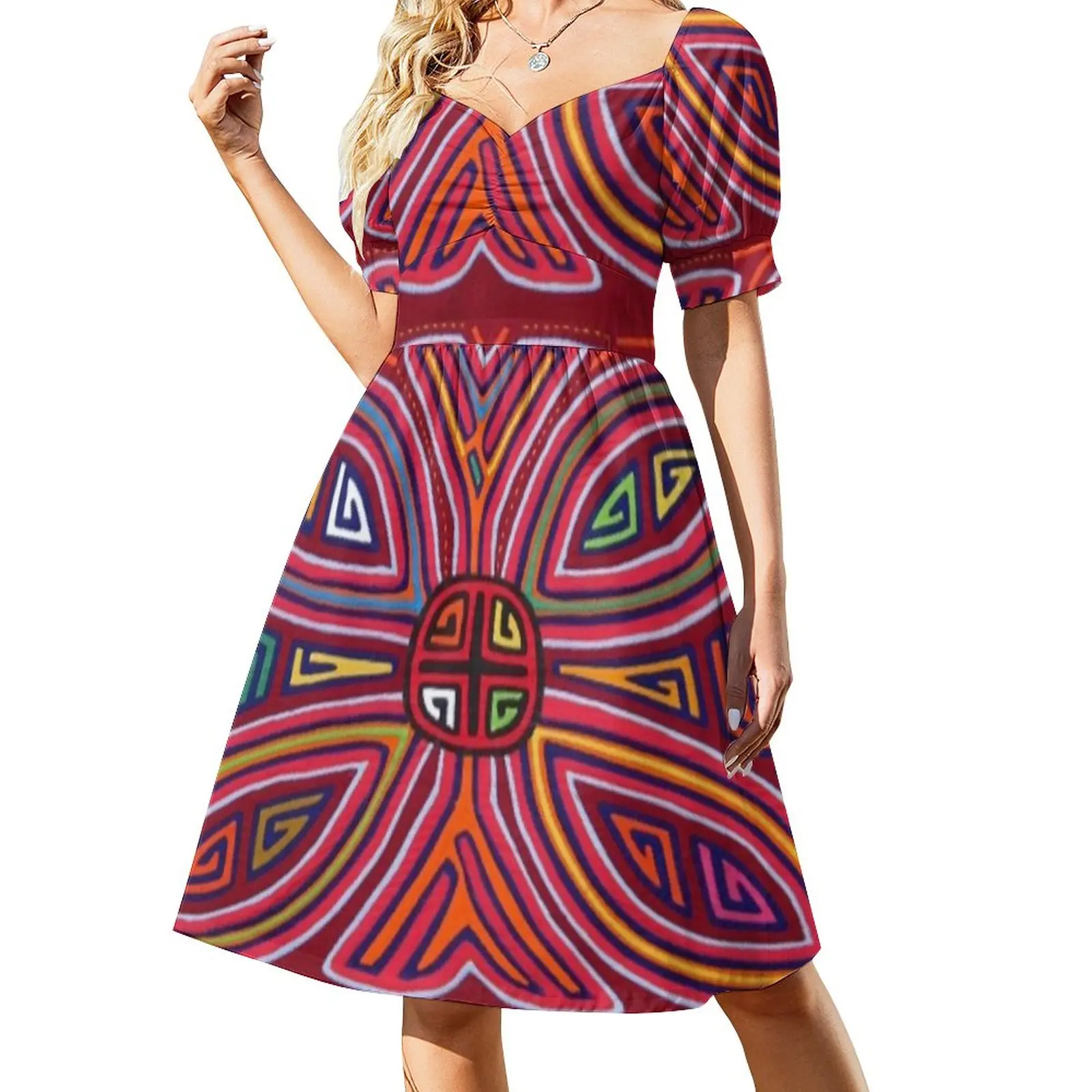 

Mola de Panama Dress Woman fashion dress summer