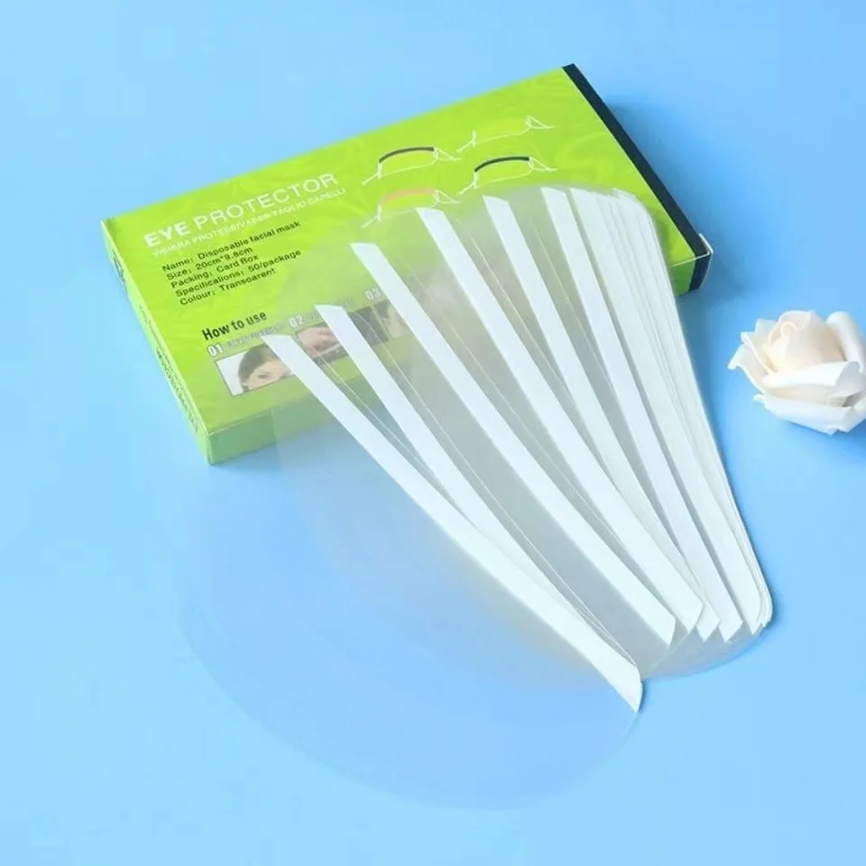 50Pcs Disposable Face Shields Covering for Hairdressing