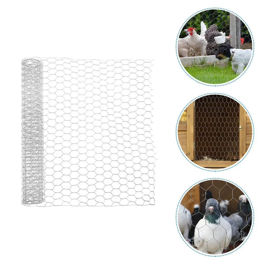 

1 Roll 15.7Inch X 13.1Ft Galvanized Poultry Wire Mesh 16Mm Grids For Chicken Duck Rabbit Enclosure Heavy Duty Chicken Fence