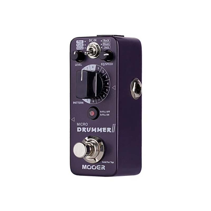 Mooer Micro Drummer Ii Drummachine Monoblock Ondersteunt Fill Paragraaf Plus Bloemen Zoals De Drummer X2