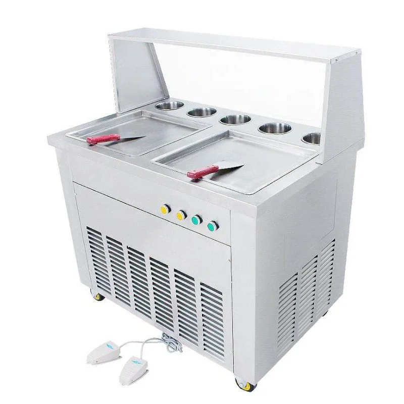 

High Capacity trade assurance fried ice cream Instant cold plate frozen maker machine snack fried ice cream machine prices