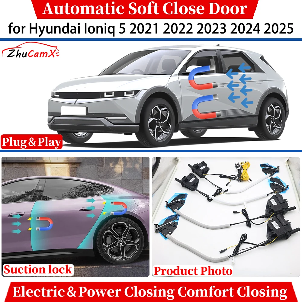 

for Hyundai Ioniq 5 2021 2022 2023 2024 2025 Automatic Soft Close Door Electric Power Comfort Closing Suction lock Quiet System
