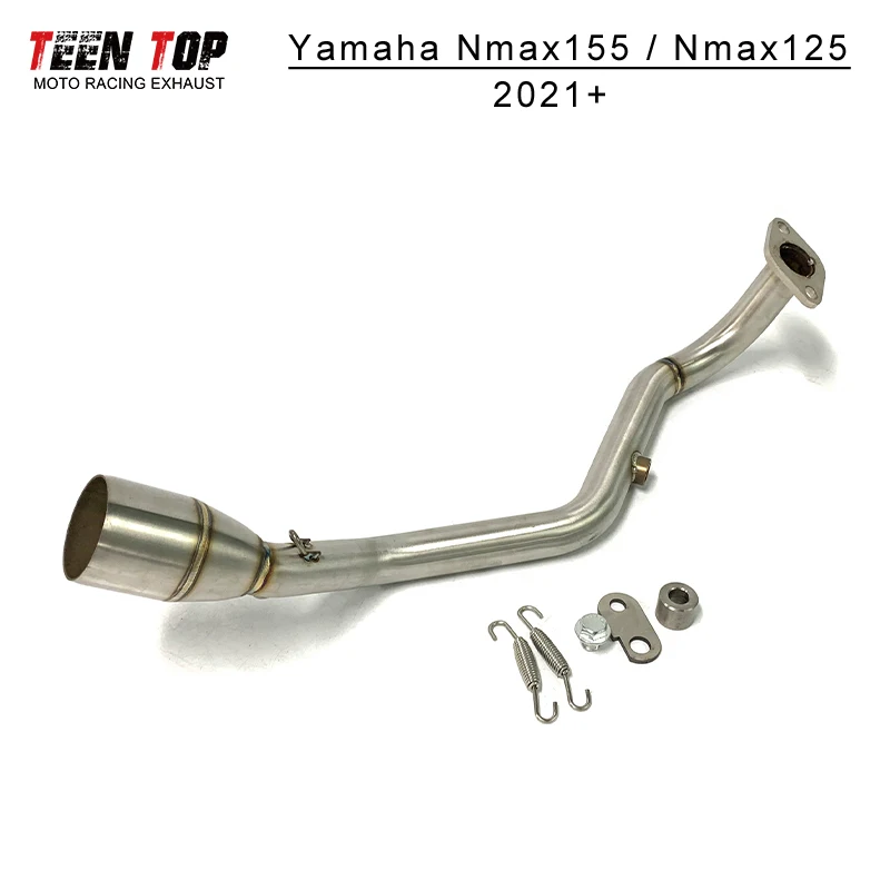 For Yamaha NMAX125 NMAX155 NMAX 125 155 Motorcycle Exhaust Front Link Pipe 2021 2022 51mm Modify  Muffler Stainless Escape Moto