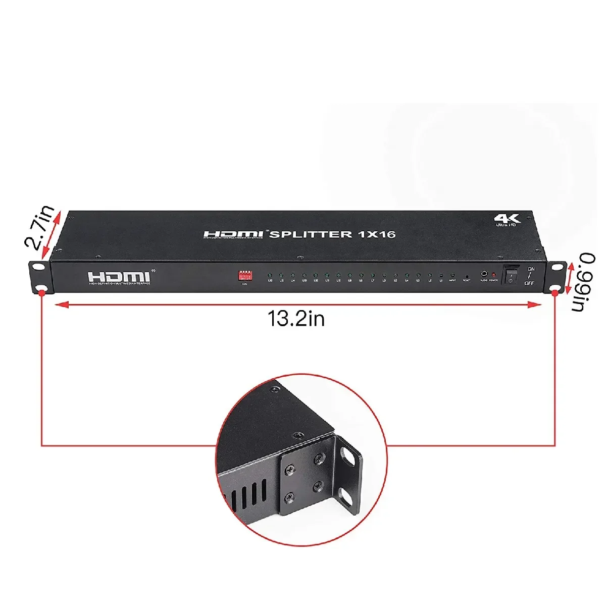 High quality HDMI Spliter 1 in 12 and 1 in 16 Out Amplifier Dual Display Video Splitter For DVD PS3 HDTV