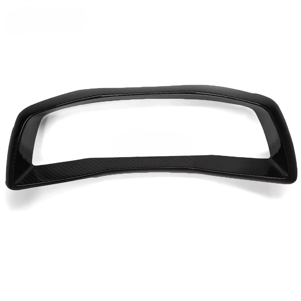 اكسسوارات السيارات ل كورفيت C8 Z51 Z06 2020 - 2023 ألياف الكربون الحقيقية لوحة القيادة غطاء إطاري الكسوة