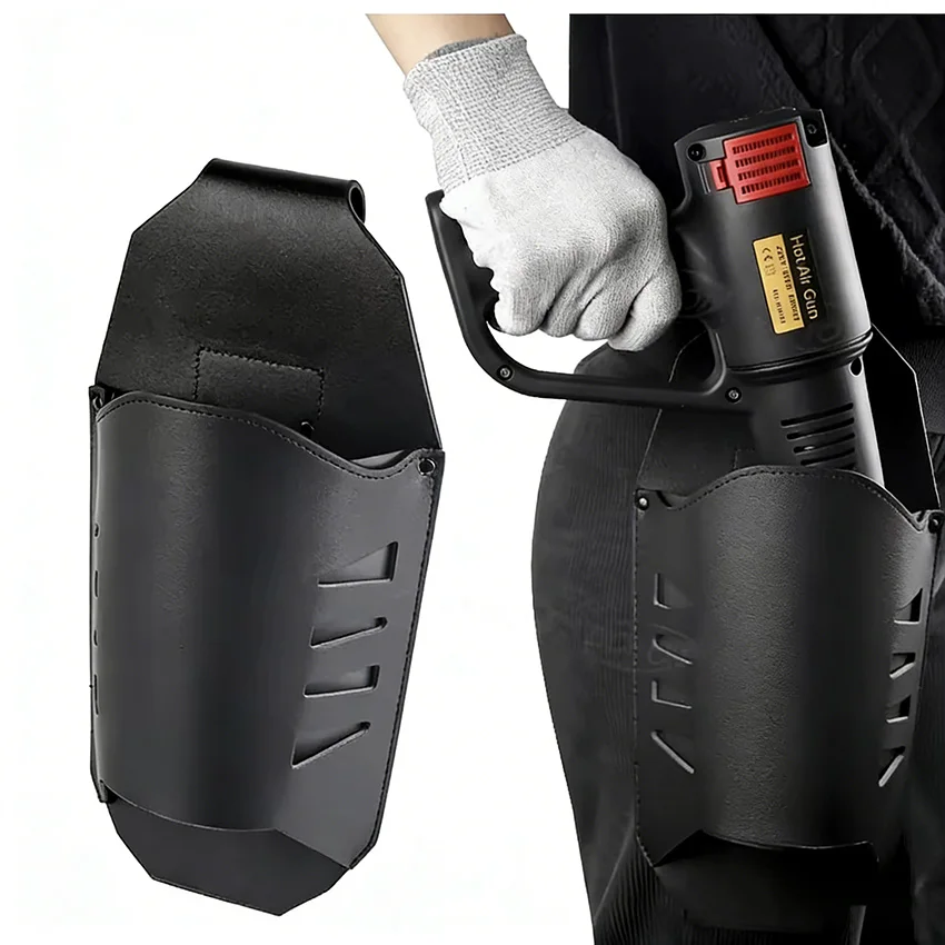 Car Wrap Heat Gun Storage Bag Leather Waist Pouch For TPU PPF Film Installation Auto Wrapping Tools
