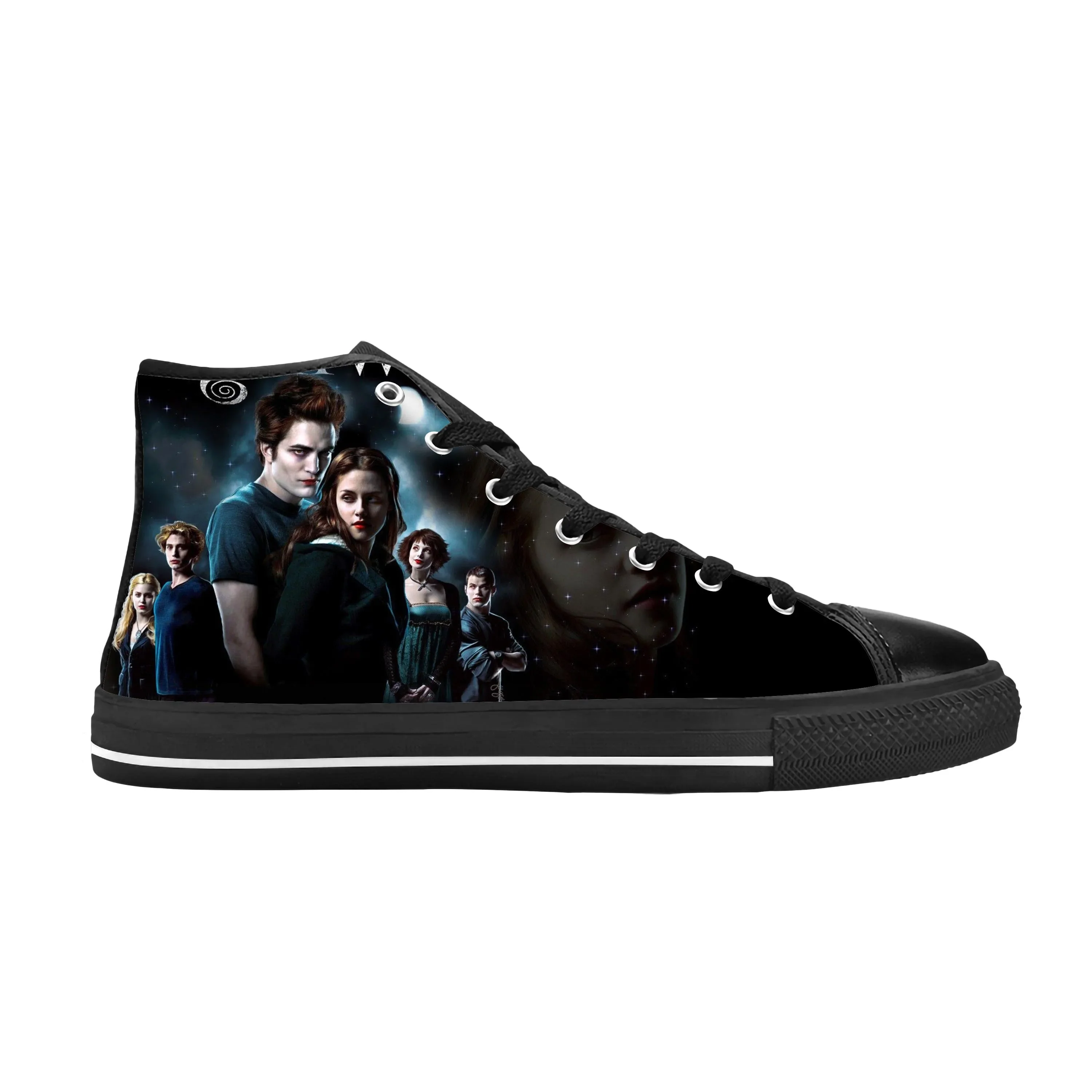 Movie The Twilight Saga Vampire Bella Edward Cool Casual Cloth Shoes High Top Comfortable Breathable 3D Print Men Women Sneakers