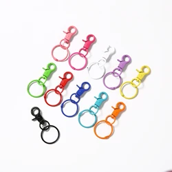 5/10/20 pcs Colorful Key Chain Accessories Round Split Keychain Keyrings for DIY Jewelry Making Supplies Wholesale
