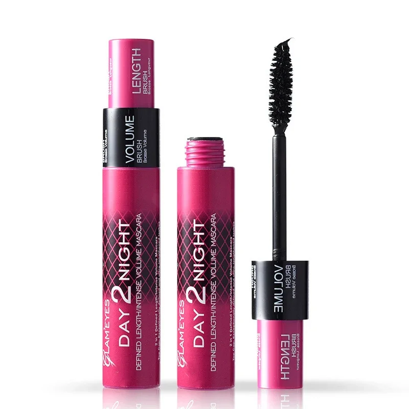 Zwarte Gekrulde Wimpers Mascara Verlengt Wimpers Extra Volume Langdurige Waterdichte, Sneldrogende Wimpers Vrouwelijke Make-Up