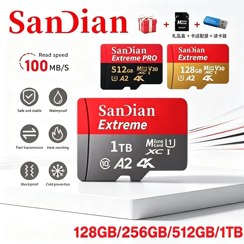 New Original Memory Card 128GB 256GB SD/TF Class10 Flash Card mini SD TF CARD for Phone Speakers Robot Camera