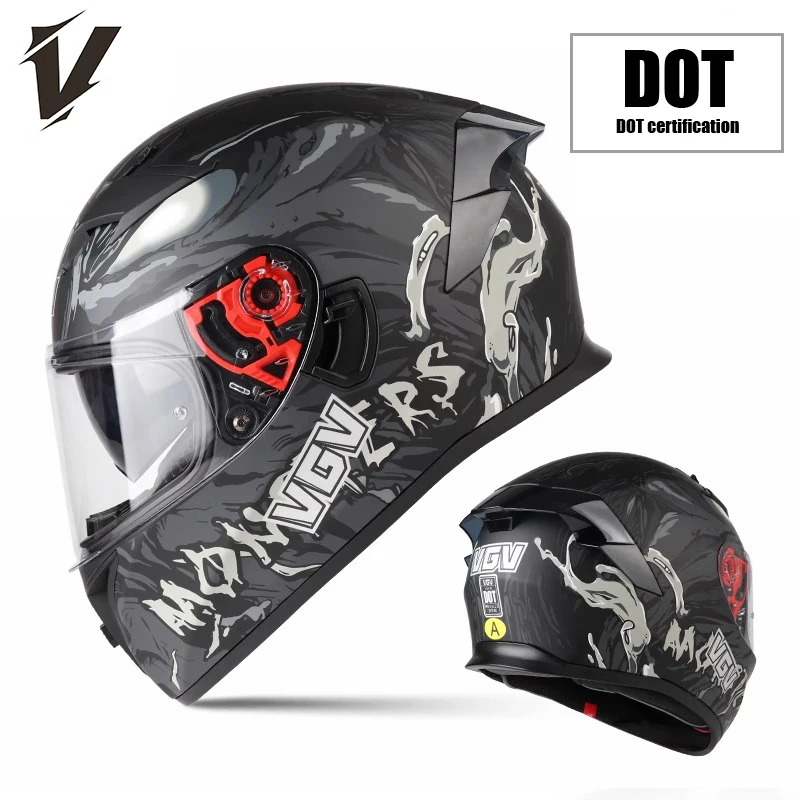 

Motorcycle Helmet for Men And Women Full Face Motocross Racing Off-Road Four Seasons Use Comfortable Breathable Motocycle Gear