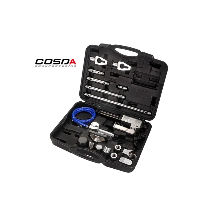 Pneumatic Auto Body Frame Push Pull Tool Set with High Carbon Steel Construction Black for Collision Repair