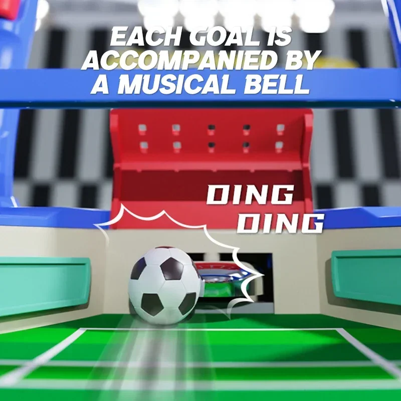 لعبة كرة القدم على سطح الطاولة مكونة من لاعبين من البلاستيك لحفلات الطاولة العائلية ألعاب تفاعلية لكرة القدم لوحة رياضية للأطفال هدية مهرجان عيد الميلاد