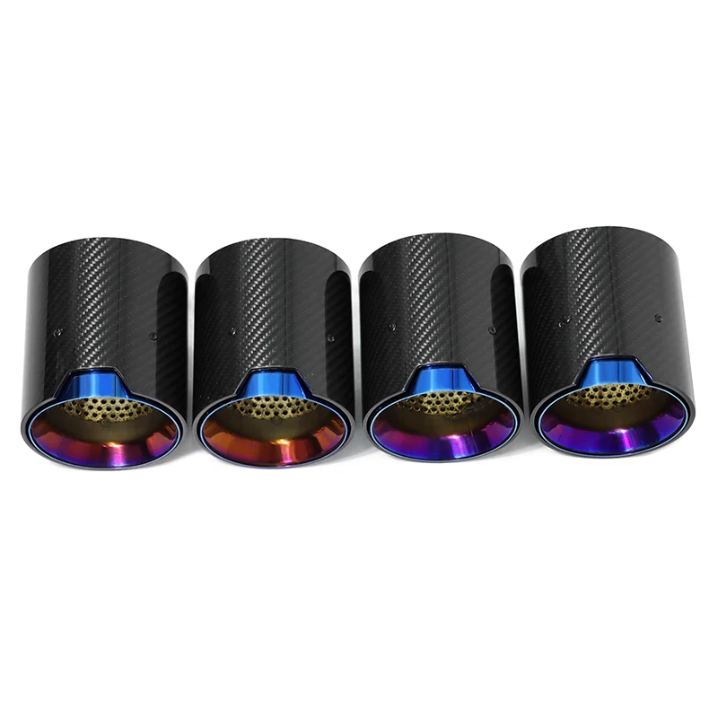 SYPES for  Exhust Tip X3m X4m X5m X6m F97 F98 F95 F96 Custom Upgrade Carbon Fiber Car Exhaust Pipe M Performance Muffler Tips