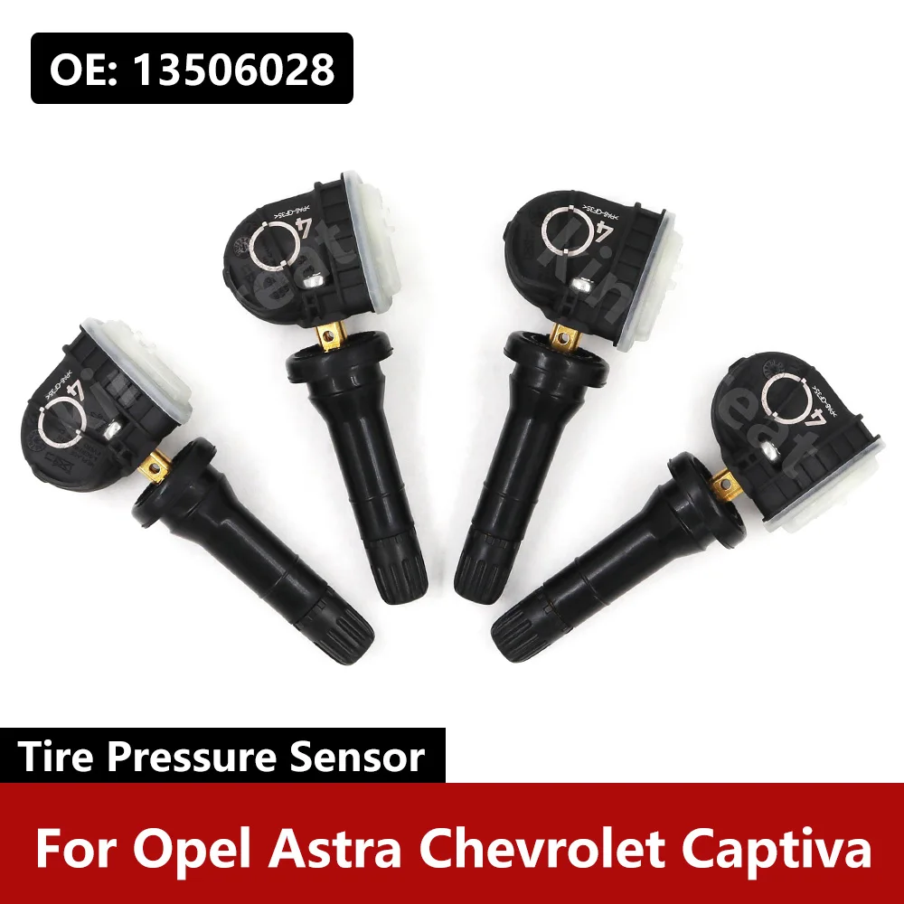 4PCS/Lot For Opel Astra Chevrolet Captiva 13506028 Tire Pressure Monitor System Sensor TPMS 433MHZ