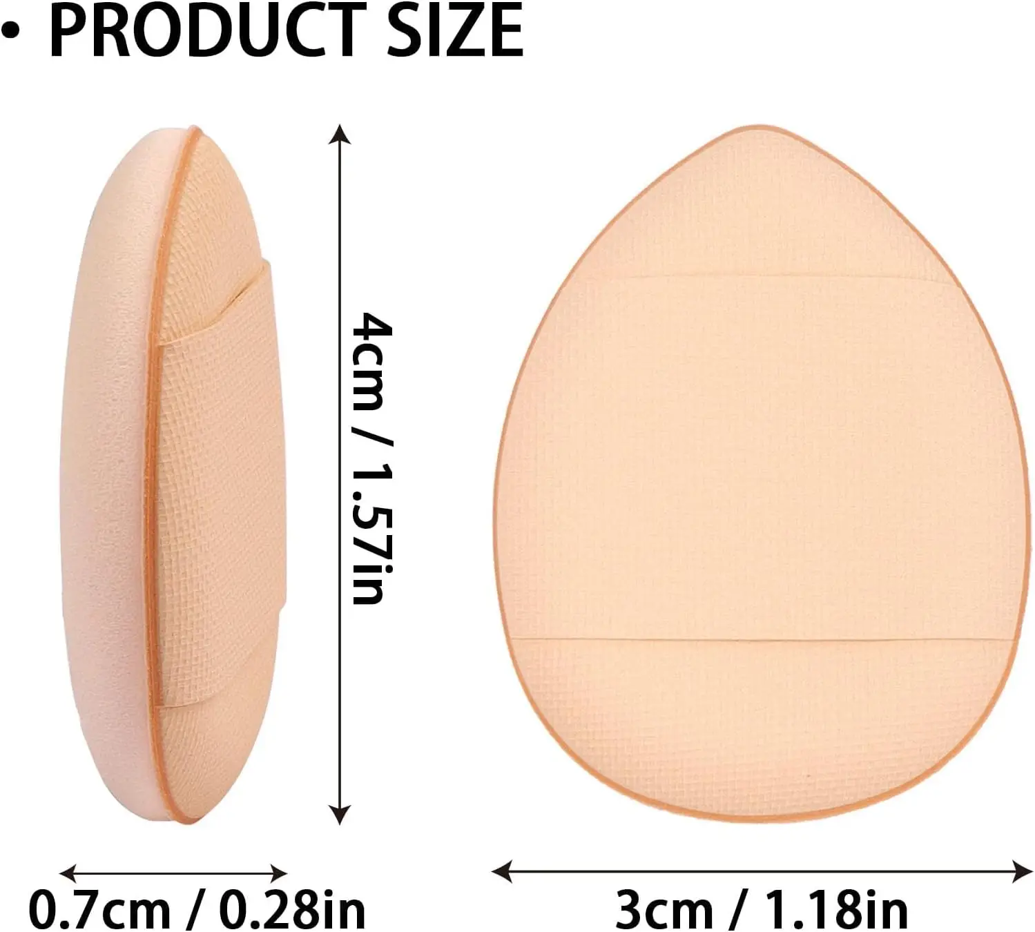 12PCS Mini Finger Powder Puffs | Velour Soft Puff for Wet/Dry Foundation/Concealer/Loose Powder | Eye Shadow Cosmetic Gift Set