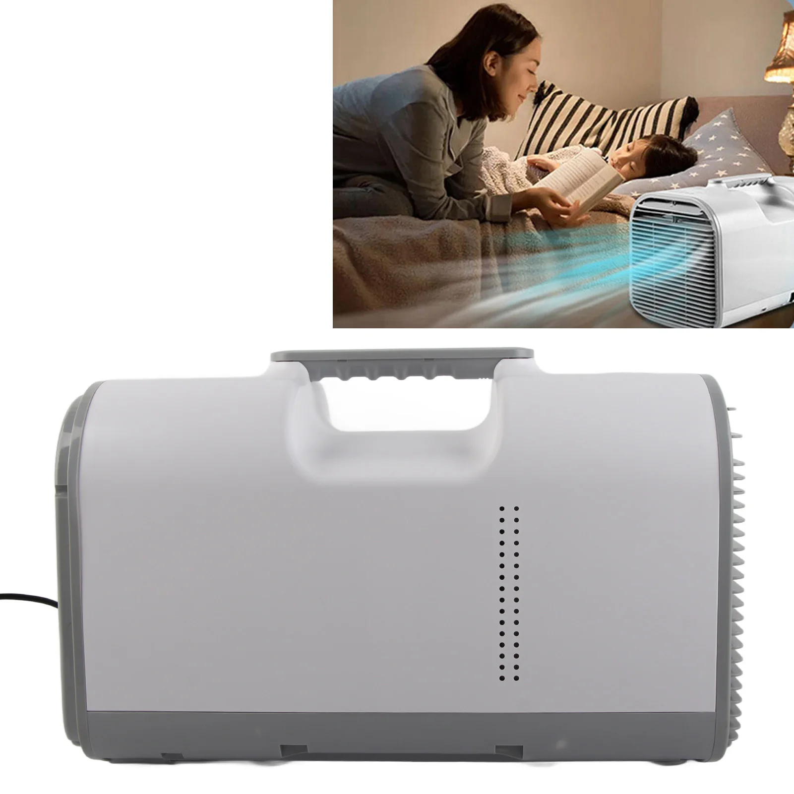 Piccolo condizionatore funzionamento silenzioso raffreddamento rapido 330W condizionatore portatile a risparmio energetico a doppio uso per dormitorio per vivere