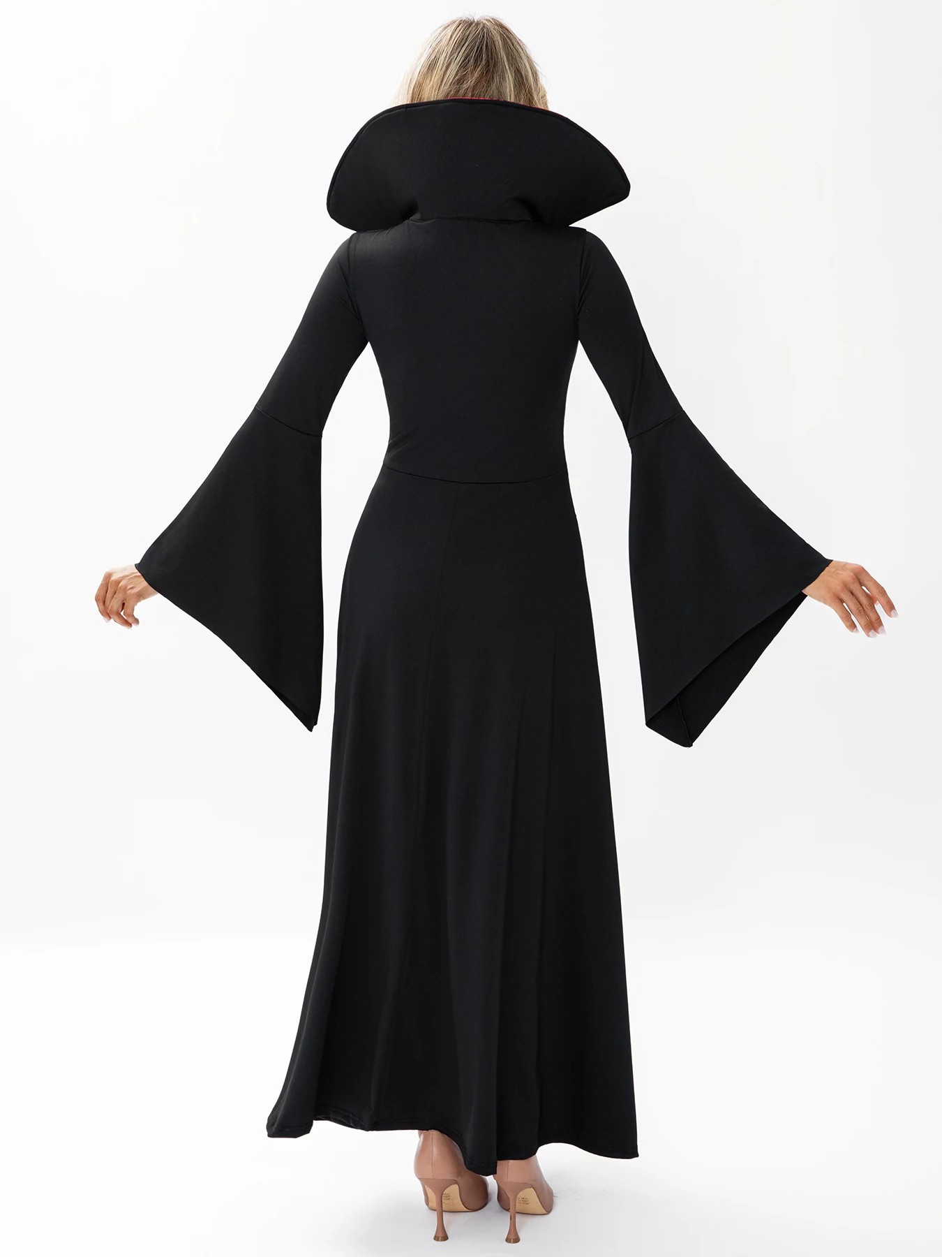 Robe Sorcière Gothique en Dentelle Toile d'Araignée – photo 2