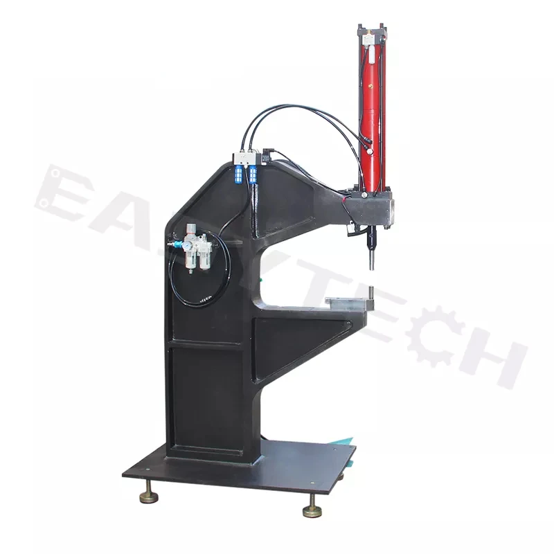 Semi automatic small pneumatic steel metal sheet hot riveting press making machine