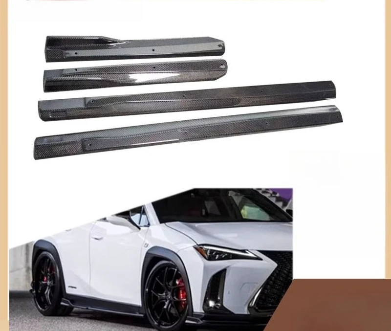 Carbon Fiber Side Skirts, Side Spoiler FOR 2018 Lexus UX200, Car Accessories, Styling Trim, Exterior Parts