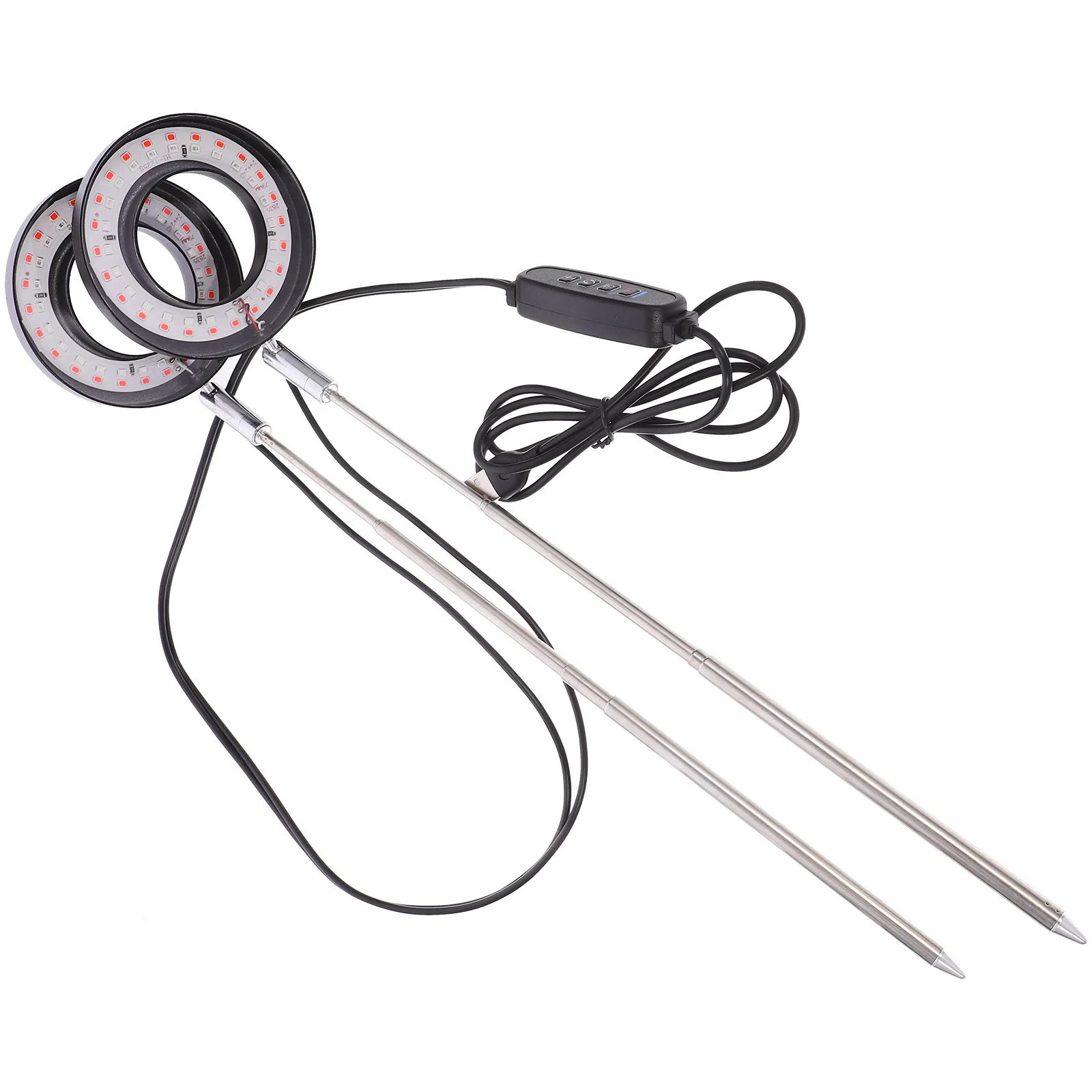 مجموعة واحدة من ضوء النمو الأحمر والأزرق للنباتات الداخلية مصباح نبات LED كامل الطيف مع حامل معدني قوي وعاء سهل الإدخال لحديقة المنزل #4