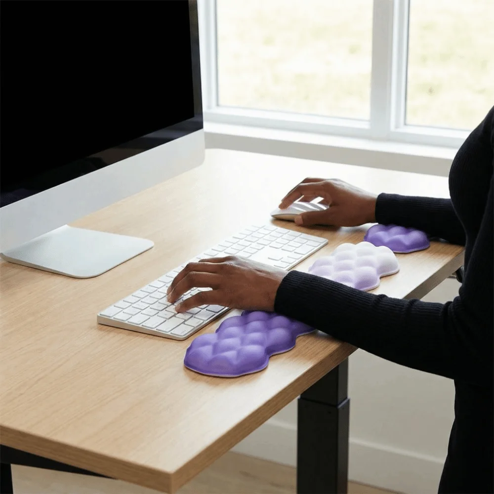 Anti-wear Ergonomic Wrist Support Mouse Pad Non-Slip Soft Wrist Rest Pad Comfortable Creative Mouse Palm Mat Student