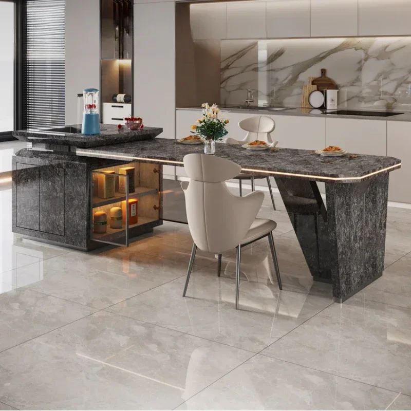 Premium  - Quality Superior Large Flat Villa, All Rock Slab, Island Platform, Dining Table, Integrated With Sink, Dining Table