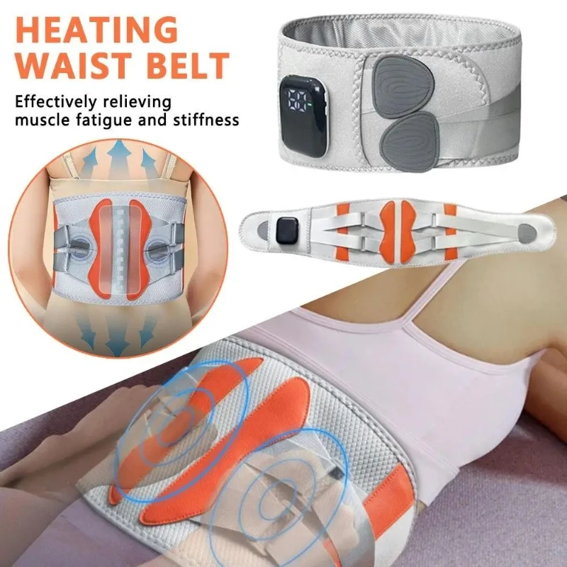 

Electric Heating Waist Massager Support Belt Multifunctional Heating Waist Massager Relieve Fatigue Relax Muscle Compress