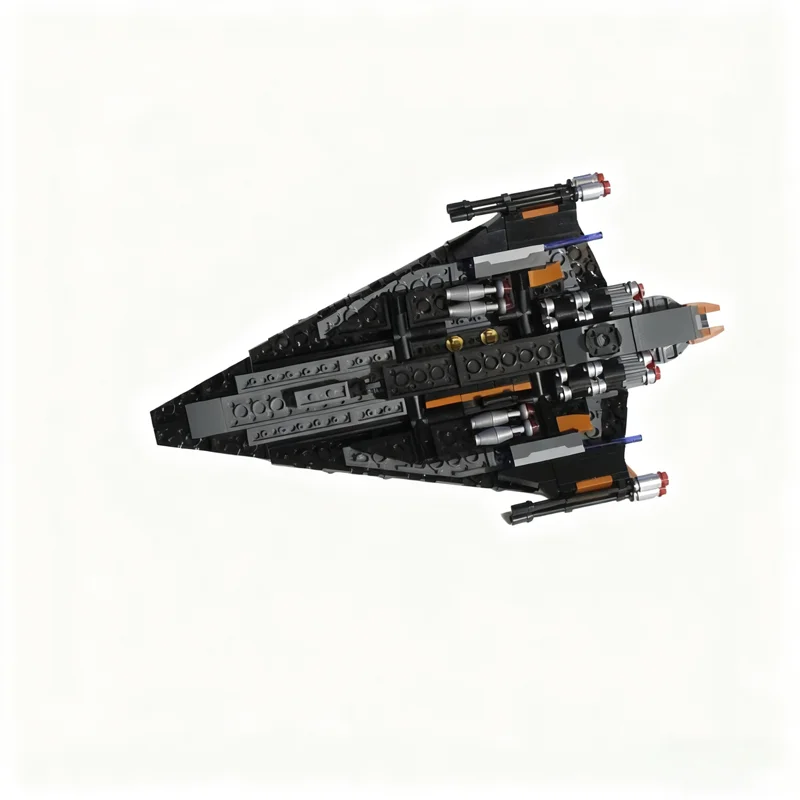 447pcs MOC Mandalorian Modified Delta 7 Starfighter Star Battle Model Building Blocks Architecture Toy Festival Gifts Brick