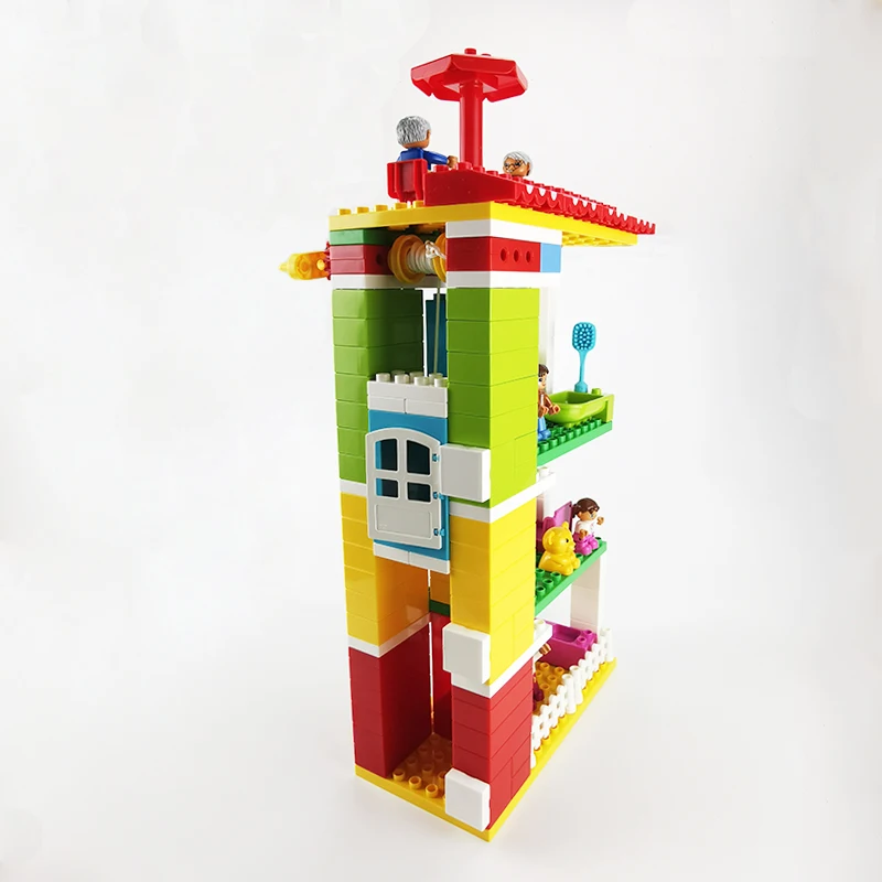 Big Size Building Blocks 3rd Floor Elevator Room Building Moc Construction Accessories Compatible Large Bricks DIY Assembly Toy