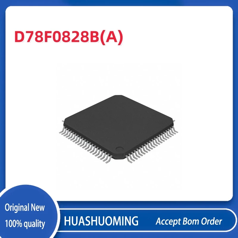 

5Pcs/Lot New D78F0828B(A) D78F0828B TQFP80