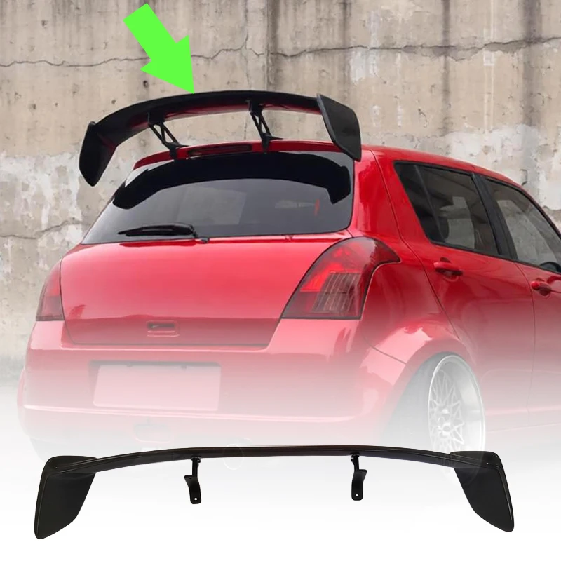Roof Spoiler Rear Top Wing For Suzuki Swift Sport ZC31S ZC33S 2005‑2024 Hatchback Tuning Automobiles Accessories Exterior Parts