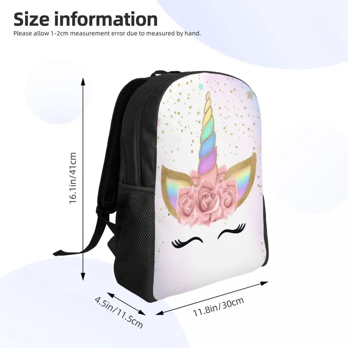 Colorful Stars Unicorn Travel Backpack uomo donna School Laptop Bookbag College Student Daypack Bags