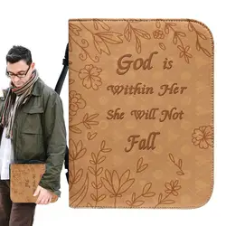 PU Leather Book Cover Journal Note book Protective Cover With Handle Portable Book Cover Sleeve For Books Reading Lovers