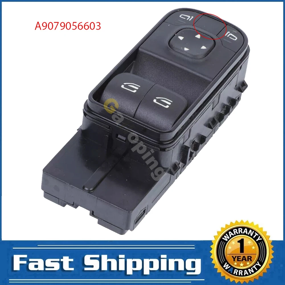 For Mercedes-Benz Sprinter 3500 XD 2018 2019 2020 2021 Electric Power Master Window Switch Control Regulator Button A9079056603