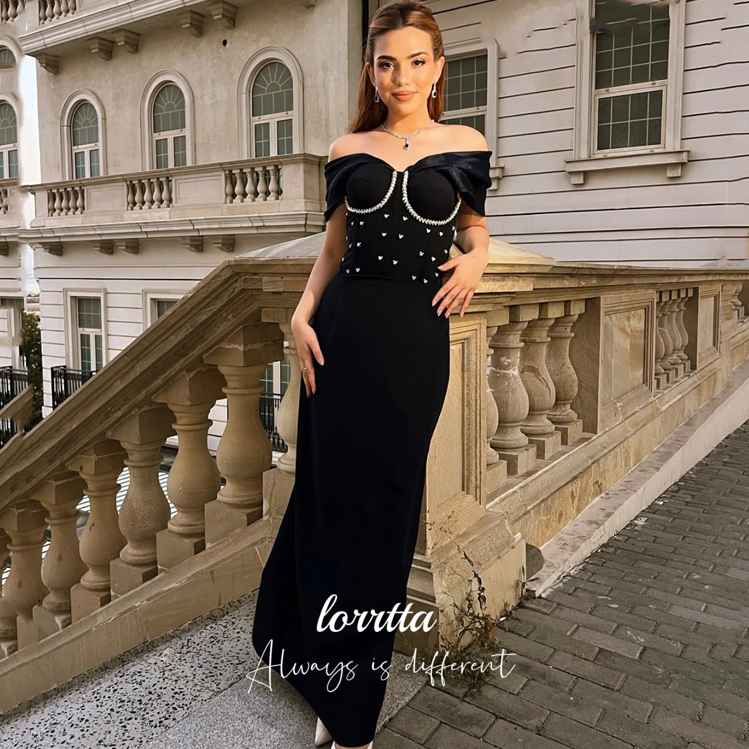 

Lorrtta Customized Prom Dress Elie Saab Cocktail Elegant Women's Dresses for Wedding Party Dress for Wedding Guest Elegant Black
