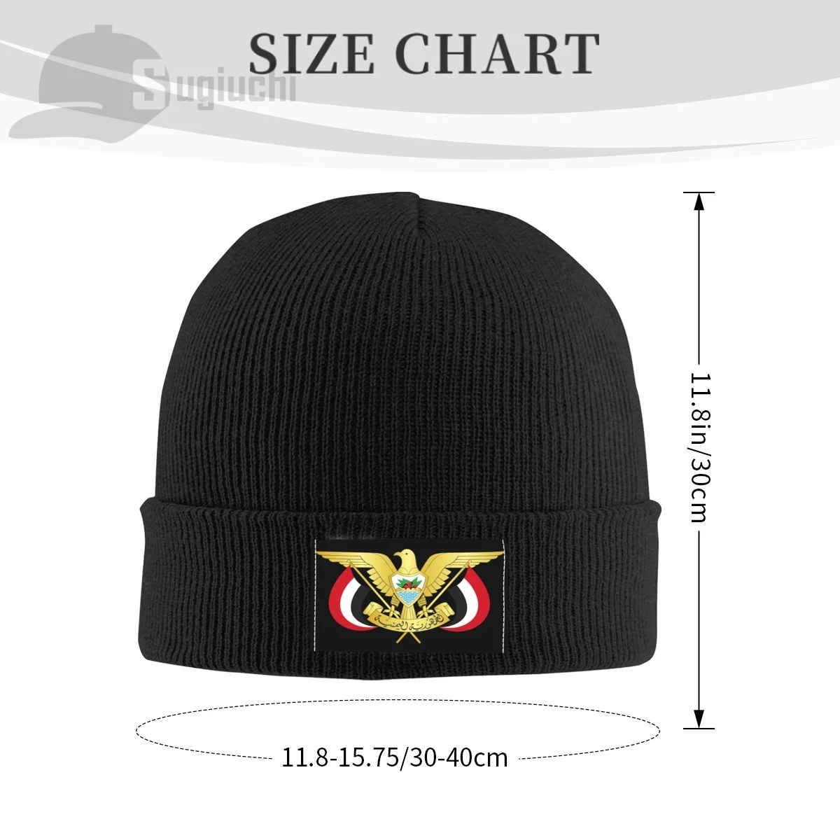 Emblem Of Yemen Country Top Print Men Women Unisex Knitted Hat Winter Autumn Beanie Cap Warm Bonnet